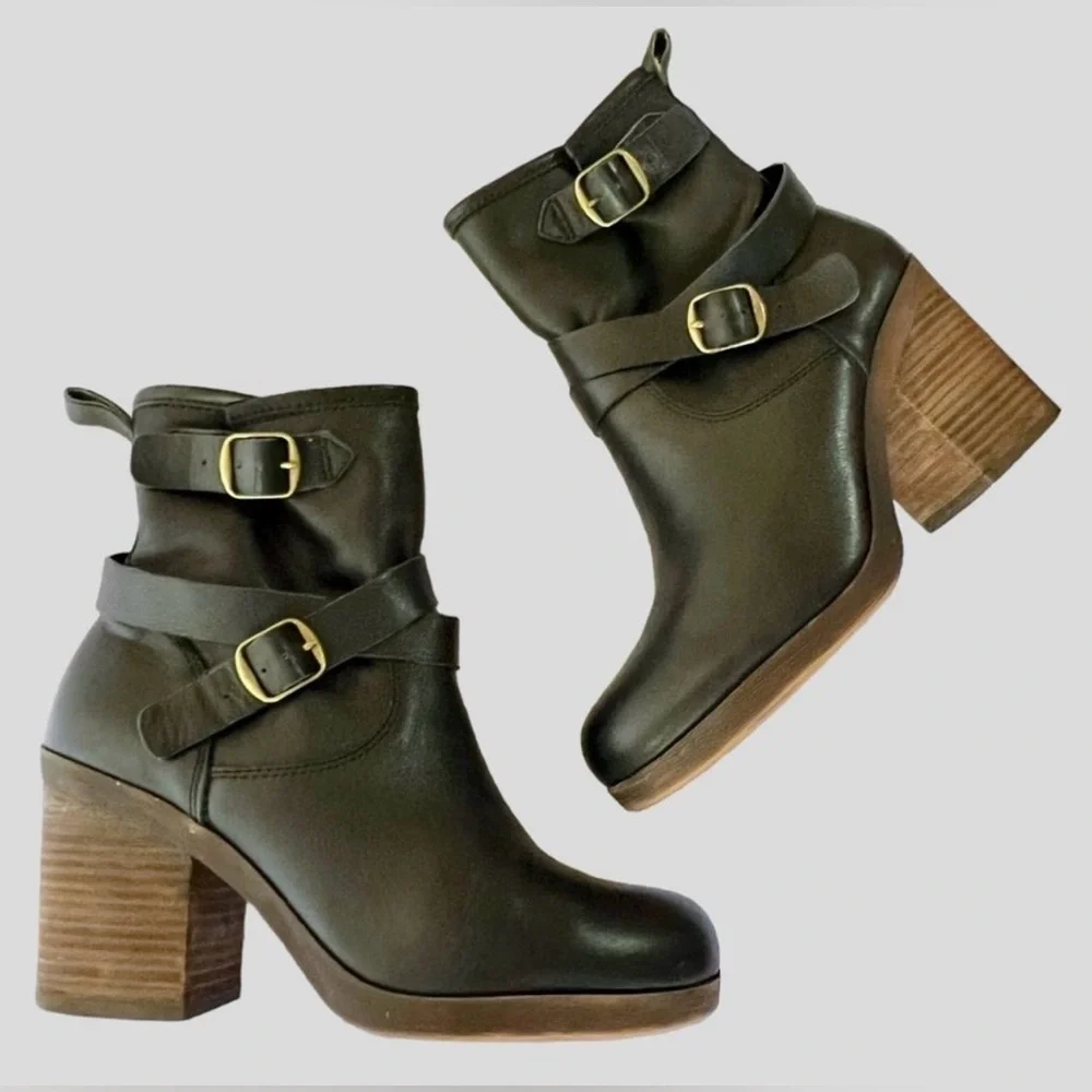 Lucky Brand Leather Boots size 9 1/2